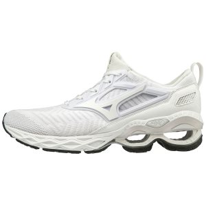 Mizuno Wave Creation Waveknit Mens Running Shoes Canada - White